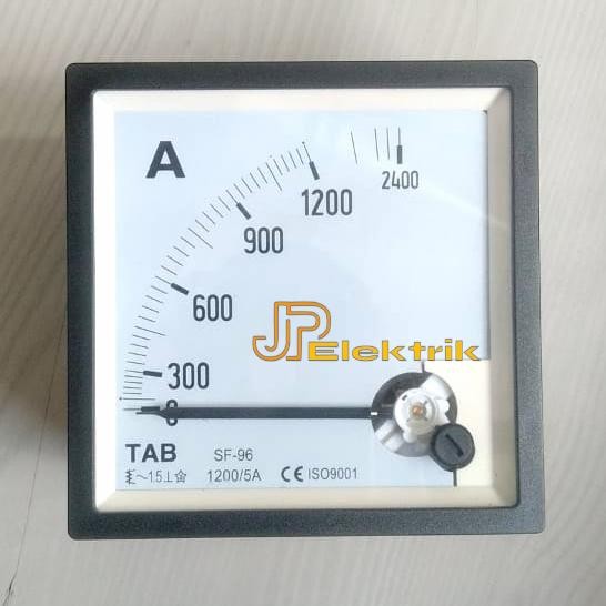 Amper Meter Analog AC 1200/5 A / Amper Meter 96 x 96 mm Via CT