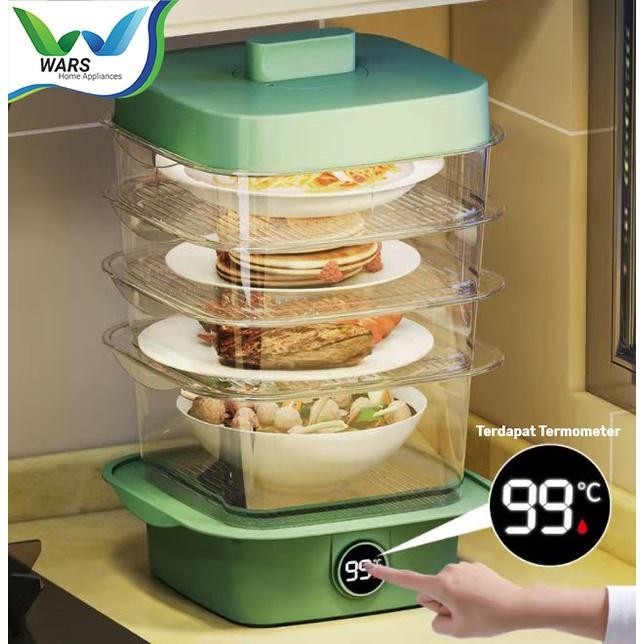 PREMIUM WARS Tudung Saji Susun Modern Dengan Termometer Berkualitas