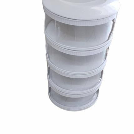 PREMIUM tudung saji 4 susun warna putih