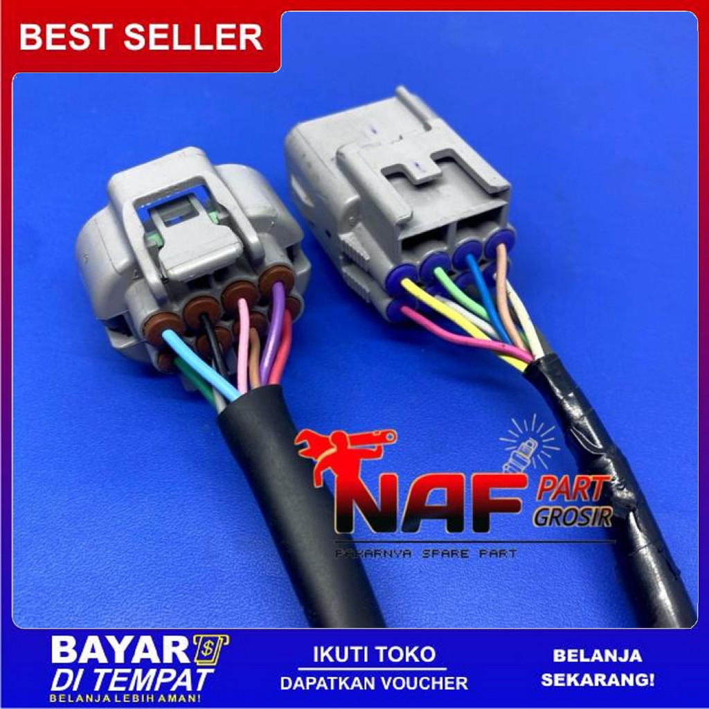 FREE ONGKIR SOCKET SOKET HEADLAMP LAMPU DEPAN LED TOYOTA PIN 8 FORTUNER VRZ GR INNOVA V Q VENTURER