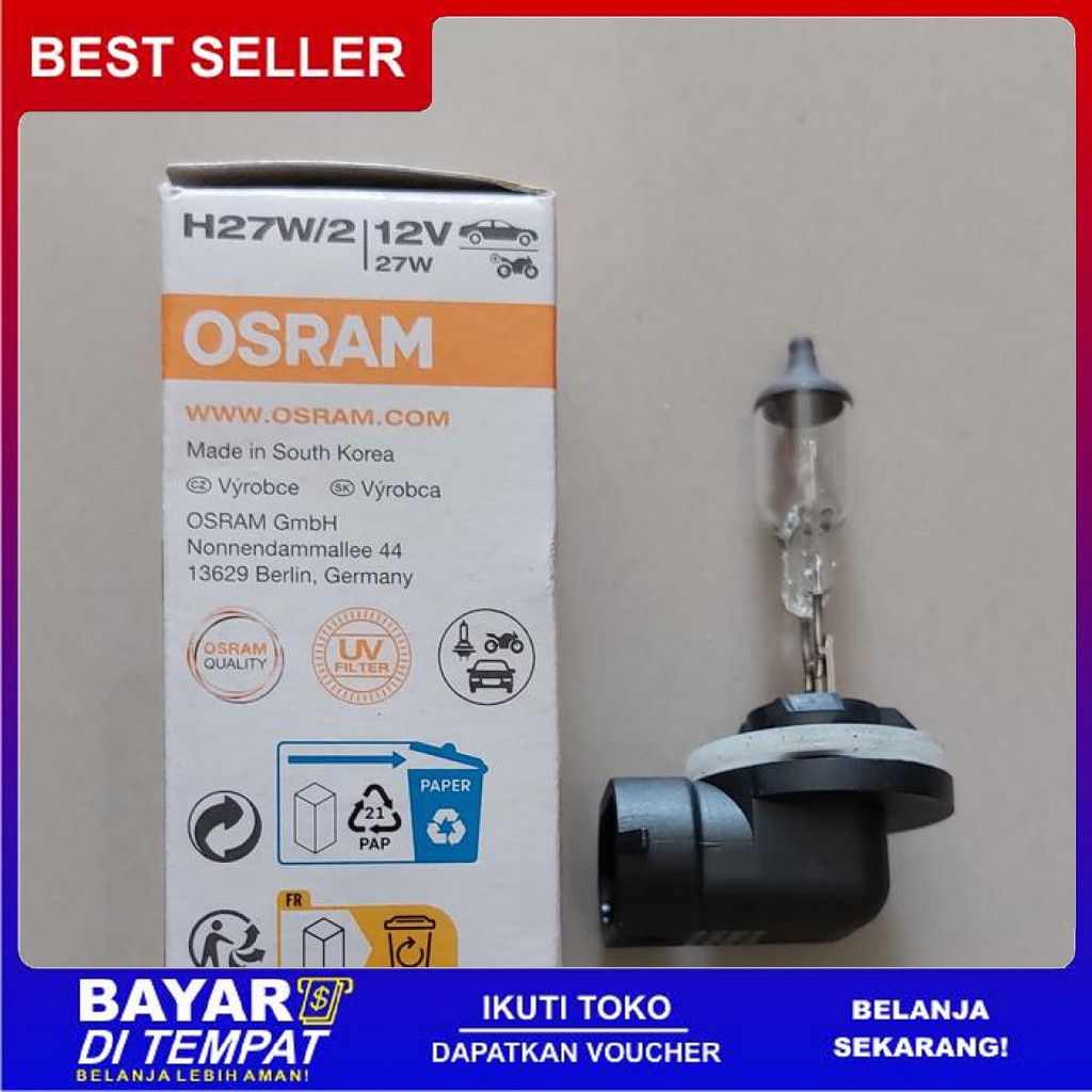 FREE ONGKIR BOHLAM LAMPU KABUT FOGLAMP HYUNDAI GRAND AVEGA TUCSON TRAJET OSRAM H27 BISA COD