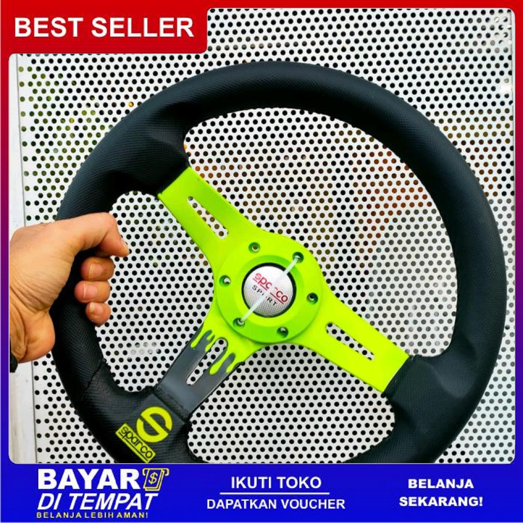 FREE ONGKIR STIR MOBIL RACING UNIVERSAL SETIR VARIASI UNIVERSAL SPORT SPARCO MODEL MONSTER COCOK