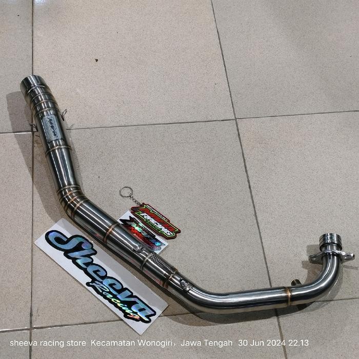 PREMIUM HEADER KNALPOT MAFIA LEHERAN KNALPOT RACING SONIC 150 / SUPRA GTR PNP POSTEP STD DEPAN