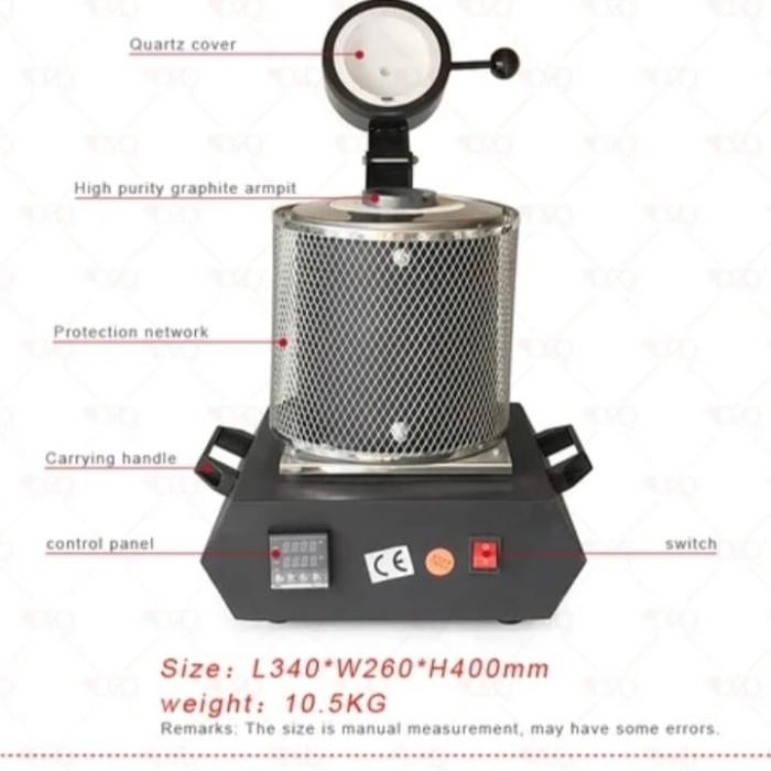 Alat Melting Furnace Lebur Emas,perak,Timah,Tembaga / Alat Mesin pelebur Listrik Emas,Perak,Timah