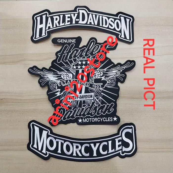 EMBLEM HARLEY DAVIDSON BORDIR KOMPUTER