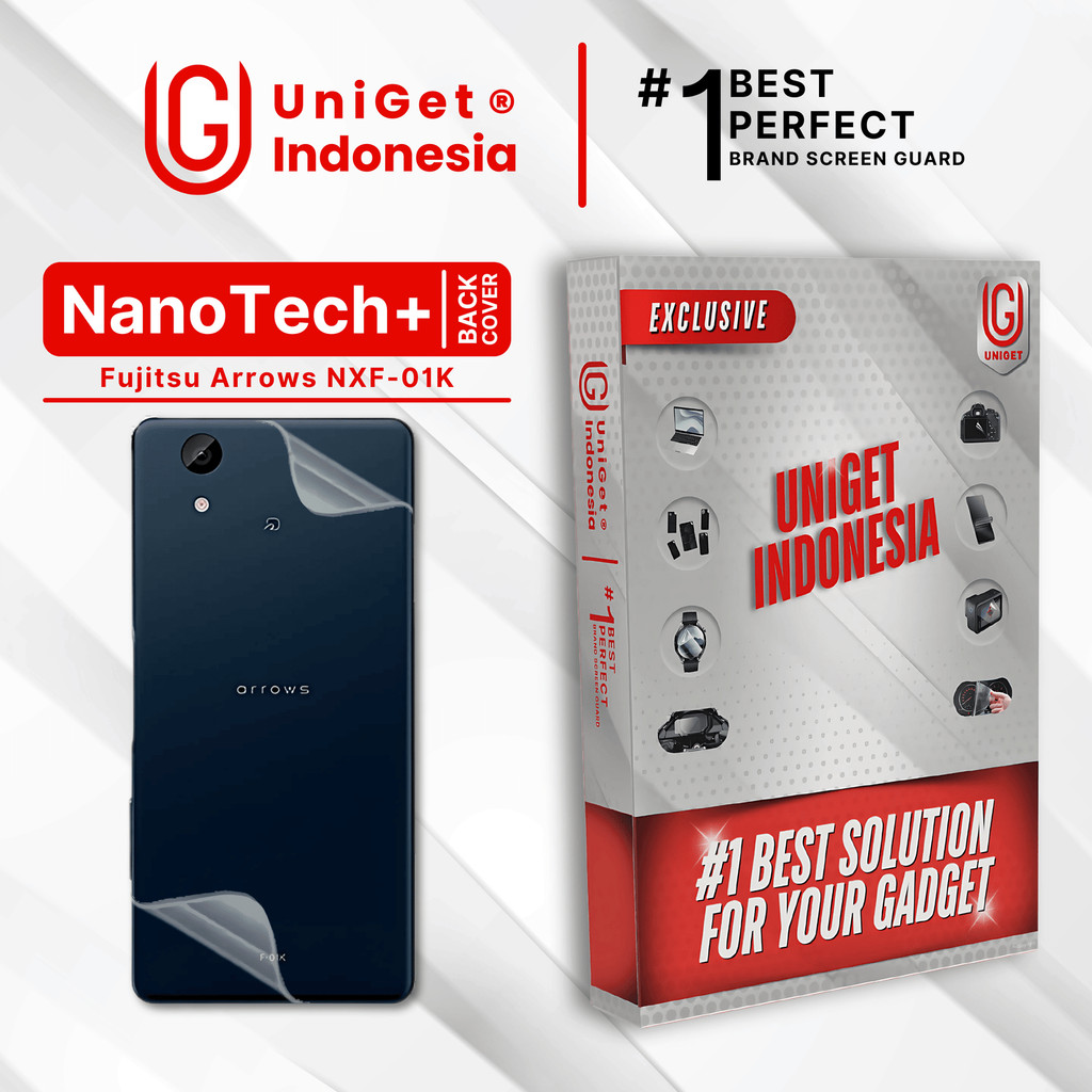 UniGet EPU BIO GENESIS Hydrogel for Fujitsu Arrows NX F-01K / Back Cover Guard (Nanotech+ 100% Recyc