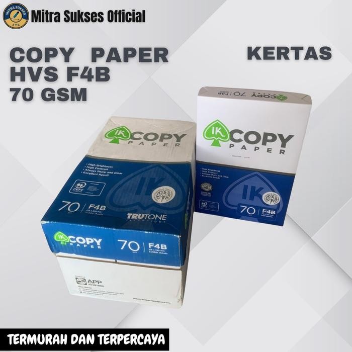 

Kertas Hvs F4 Copy Paper 70 Gr [1 Karton]