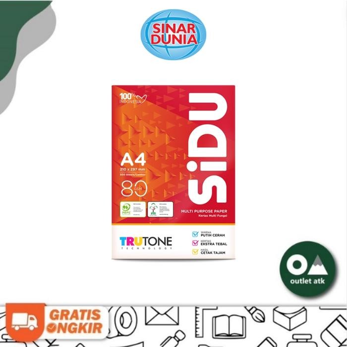 

Kertas Hvs A4 / Kertas Fotokopi Sidu 80 Gsm