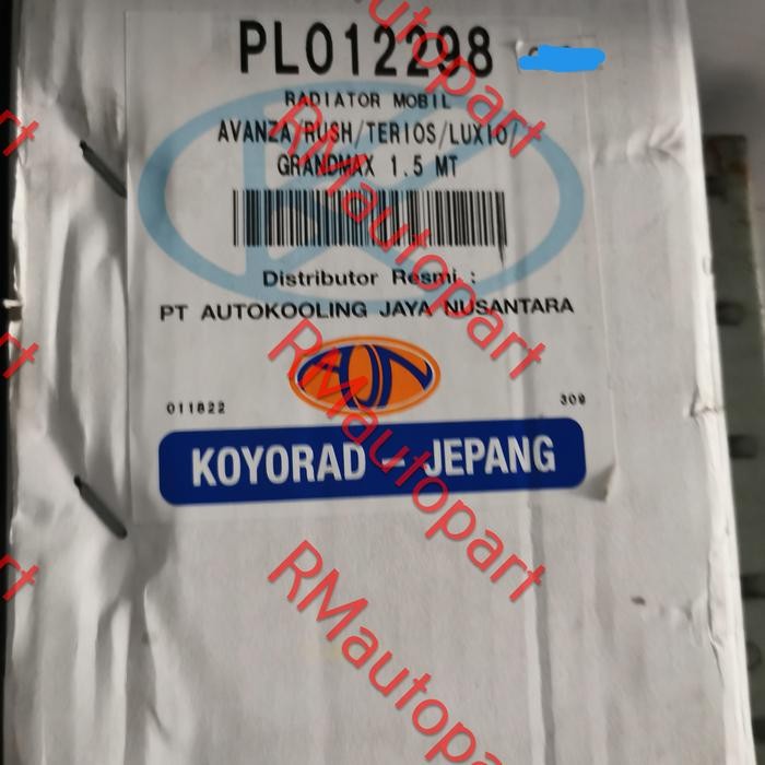 Radiator Koyorad Avanza 1.5 Lama 2004-11 Terios Rush Luxio Grandmax Mt Kode 071
