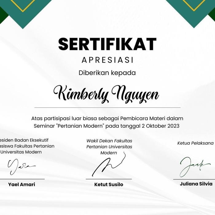 

Cetak Ulang Sertifikat Pelatihan