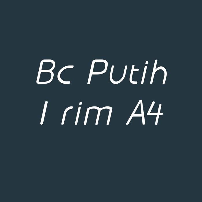 

karton bc putih 1 rim A4 21 x 29,7 cm