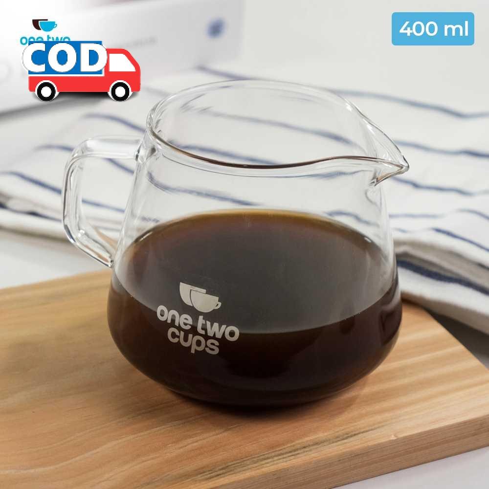Teko Kopi Server V60 Gelas Borosilikat Alat Seduh Saringan Kopi Tanpa Ampas Penyaring Kopi Teko Gela