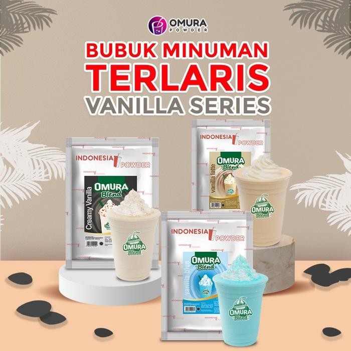 

[Vanilla Series] Bubuk Minuman Premium Mix Rasa Vanila Instant 1 Kg Powder Drink Omura Powder