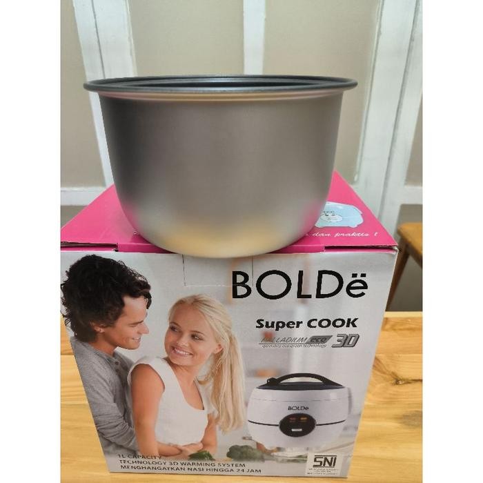 Bolde Super Cook Inner Pot 1 L Palladium Eco 3D Panci Cadangan Anti Lengket Untuk Rice Cooker 1 L