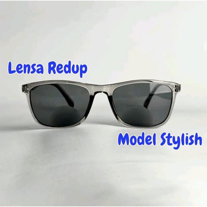 Kacamata Fashion Warna Lensa Redup Plus Baca Dan Jalan Kacamata Plus Baca Dan Jalan Pria Wanita Kaca