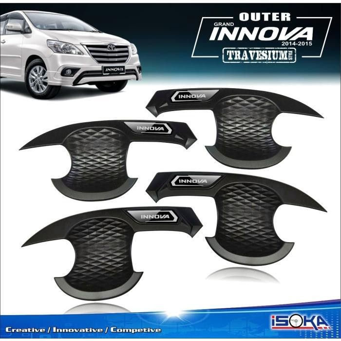 Outer Handle Mangkok Pintu Grand Innova 2014 2015 Hitam Travesium - Not Specified