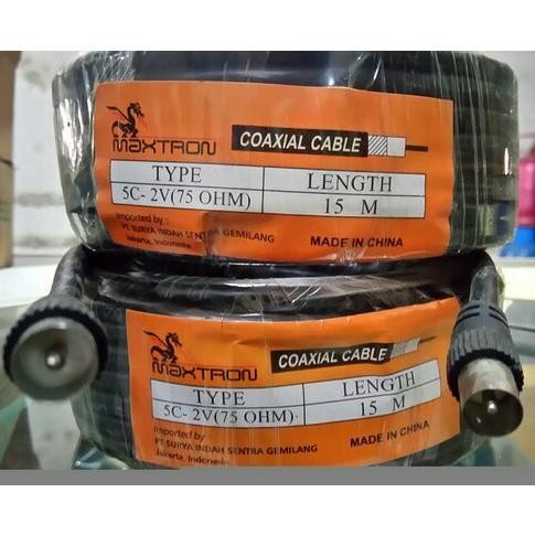 HEMAT Kabel Antena TV Maxtron Panjang 15M Kode 169