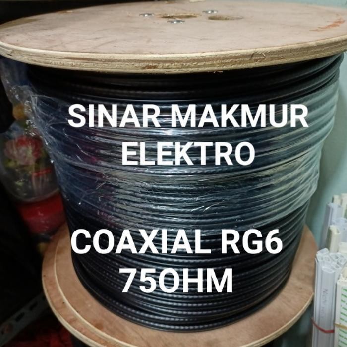 TERMURAH KABEL ANTENA TV / KABEL COAXIAL RG6 / KABEL TV RG6 / KABEL RG6 COAXIAL Kode 1215