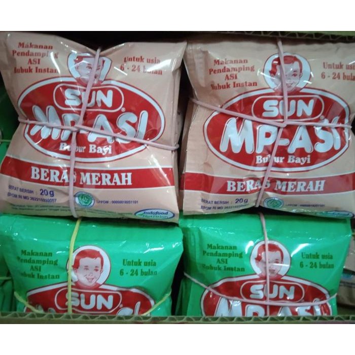 

BERKUALITAS Sun MP-ASI Bubur Bayi 20gr Isi 12's Kode 1373