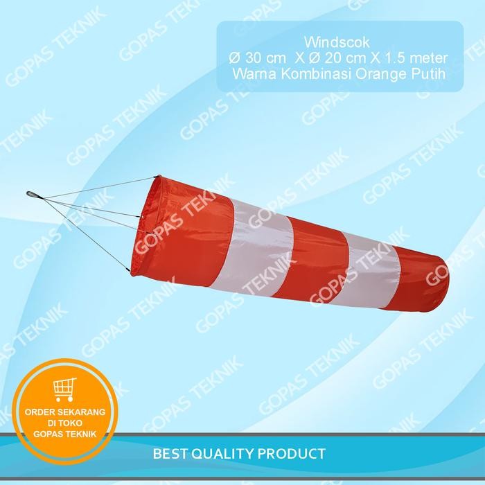 

Terlaris Windsock diameter 30 cm petunjuk arah mata angin warna orange putih SALE