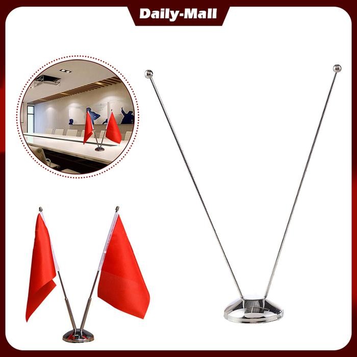 

Terlaris Stand Tiang Bendera Meja Stainless Steel Flag Pole Tiang Bendera Kecil SALE