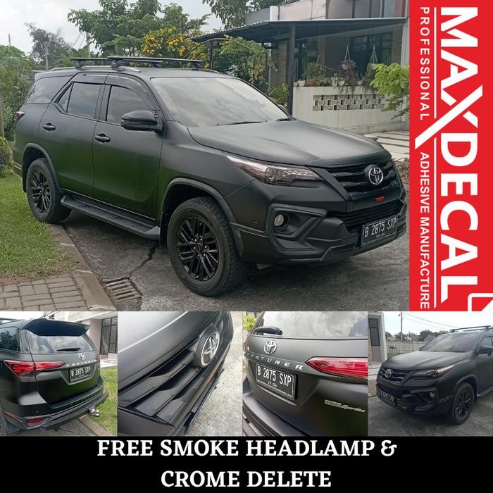 WRAPPING STICKER FULL BODY MOBIL BLACK MATT DOFF MAXDECAL