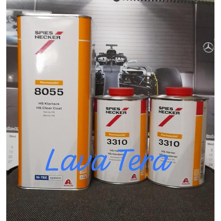 SPIES HECKER CLEAR COAT HS 8055 UK 5L + HARDENER 3310 2LTR