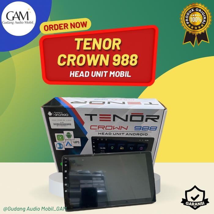 Terbaru Head Unit Android 9 Inch Tomiko Tenor Crown 988 Ram 4/64 Gb Best Seller