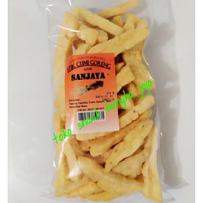 

ORIGINAL Stik Cumi Goreng khas bangka kemplang 200gram oleh oleh makanan enak READY STOCK