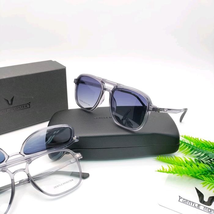 Paling Murah Kacamata Clip On Minus Pria Wanita Antiradiasi Sinar Uv Kacamata Clip On Minus/Plus