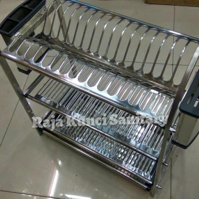 Rak Piring Knockers WDJ 660 Stainless SUS 304/Rak Piring Kombinasi
