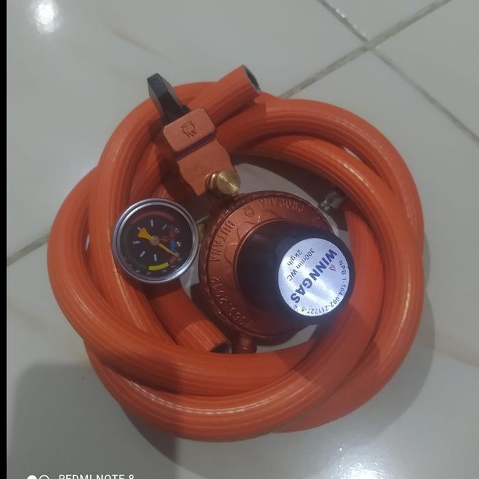 Regulator Kopana Safety Lock PINLOCK P 888 M Selang Gas LPG 700 PSI DN