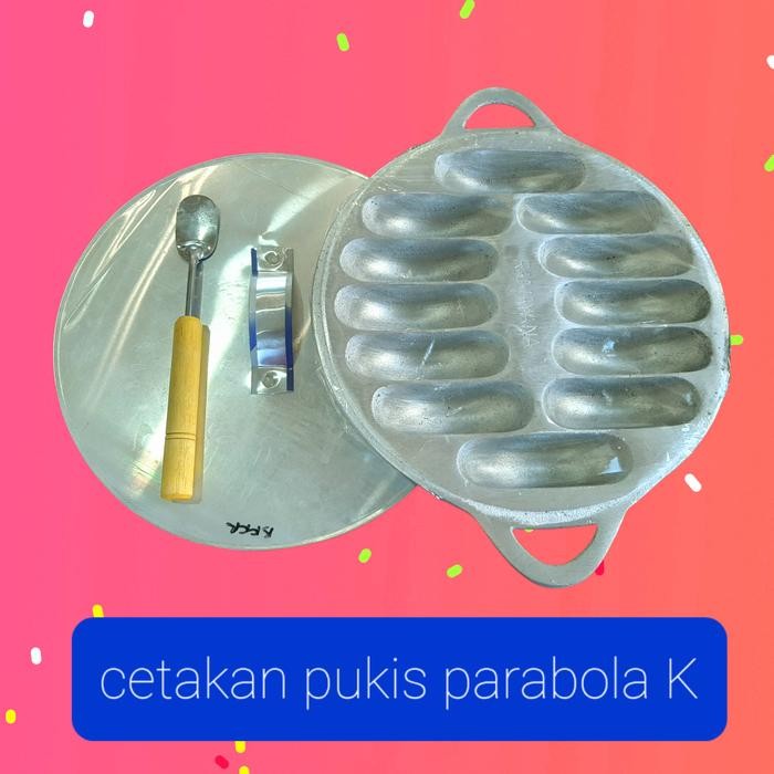 Cetakan Kue Pukis Parabola K isi 12 + Sutil Mini