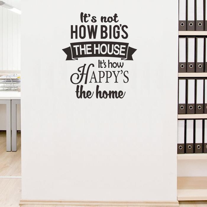 Stiker Dinding Rumah Quotes Motivasi Cutting Stiker Kaca Kata Kata Its How Big House