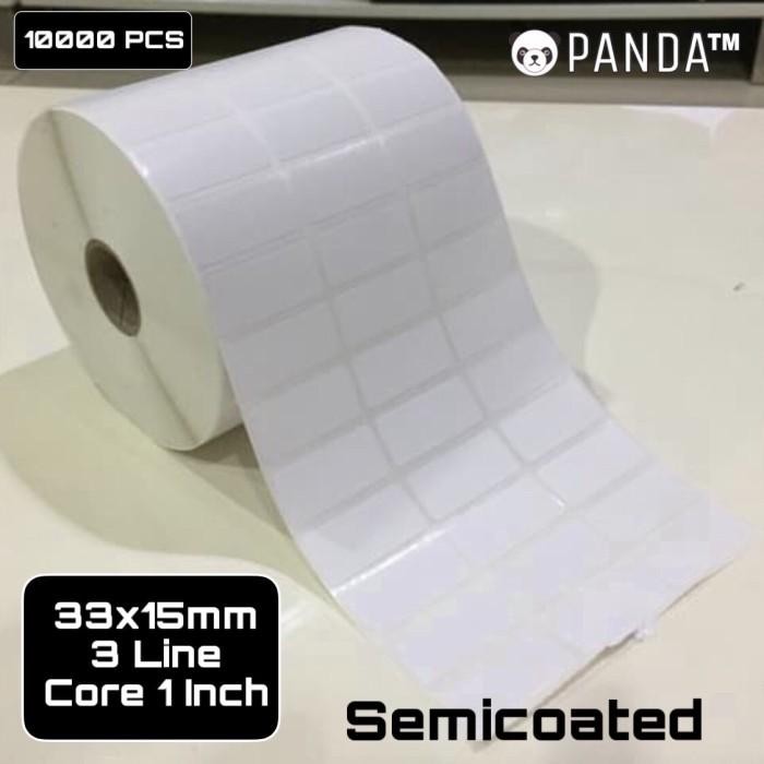 

Label Sticker Barcode 33x15mm Semicoated(3 Lines isi 10.000Pcs)Core 1