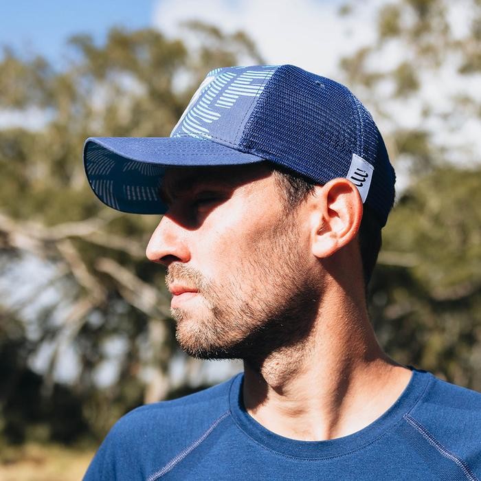 Terbaik Compressport Trucker Cap - Blue/Hawaiian
