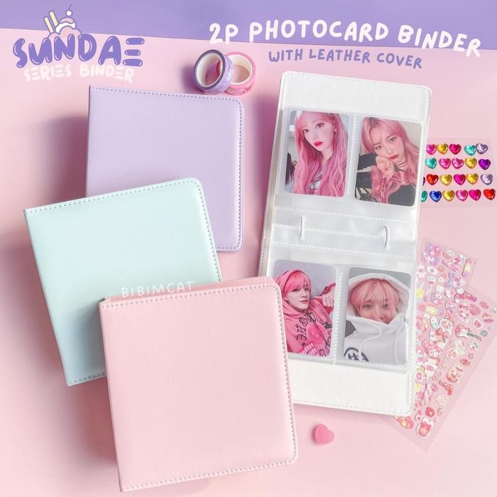 

BEST SELLER Sundae - Binder Photocard 2P Leather Case / Binder Album PC Pastel