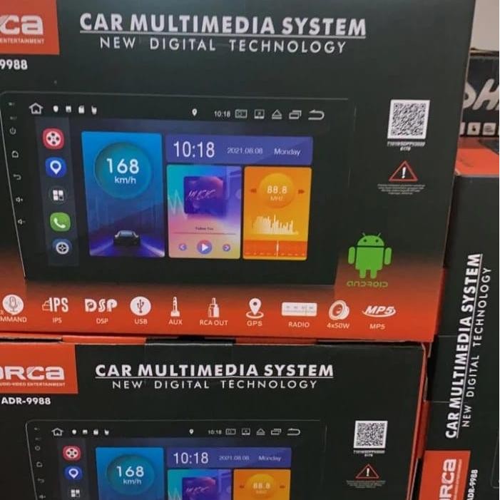 Ready Orca Adr-9988 Android 9" / 10" Head Unit Double Din Adr 9988 Ready