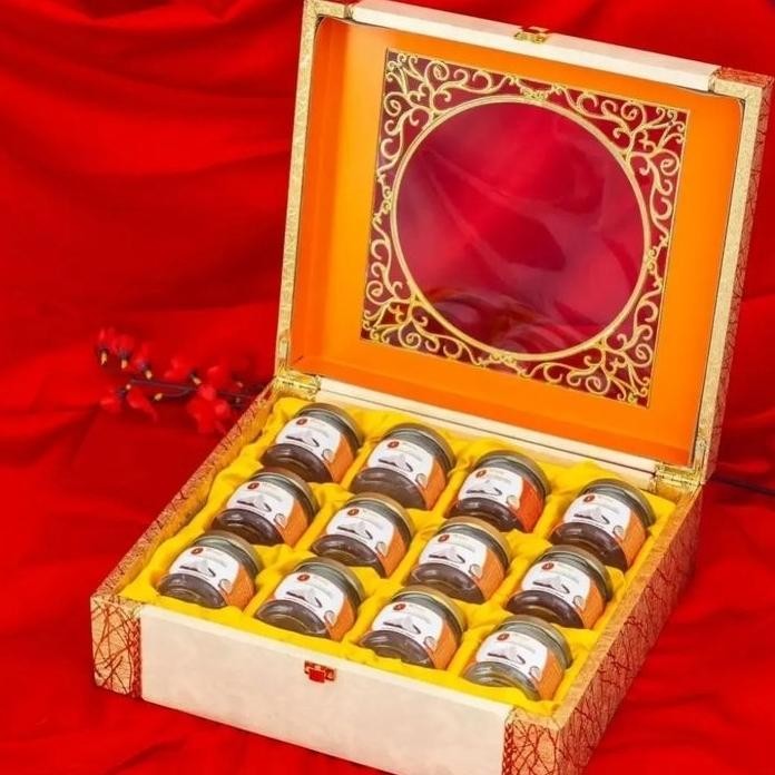 

Kado Hadiah Imlek Luxury CNY / Birthday Hampers Wooden Box Birdnest