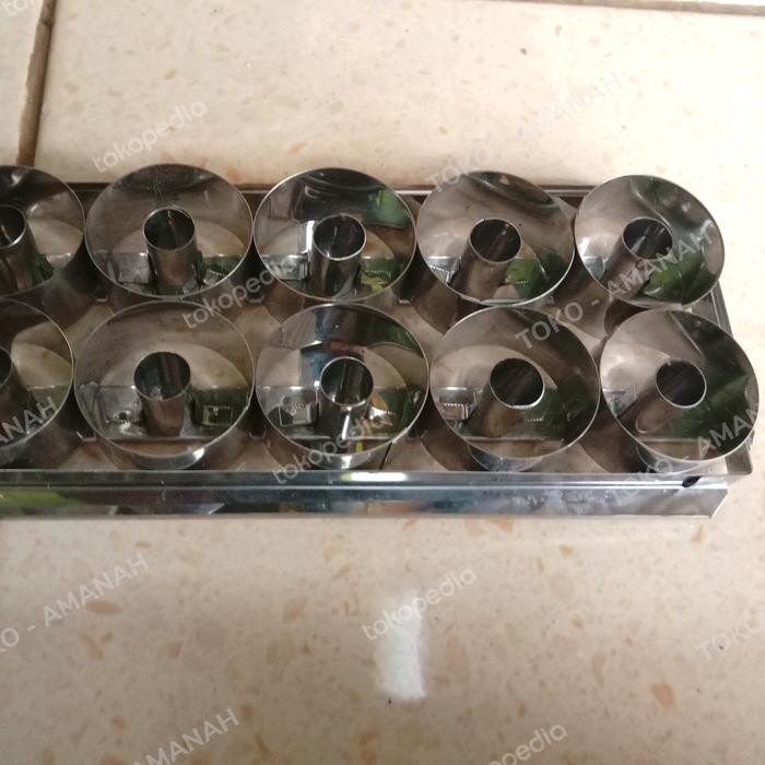 CETAKAN COOKIES DONAT / CETAKAN DONAT MINI / CETAKAN STAINLESS STEEL