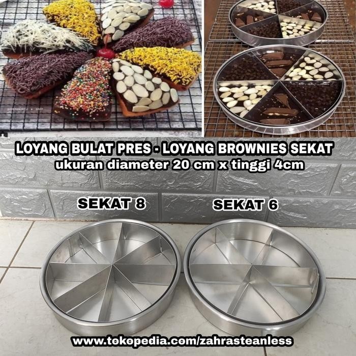 loyang brownies sekat / Loyang bulat press + sekat