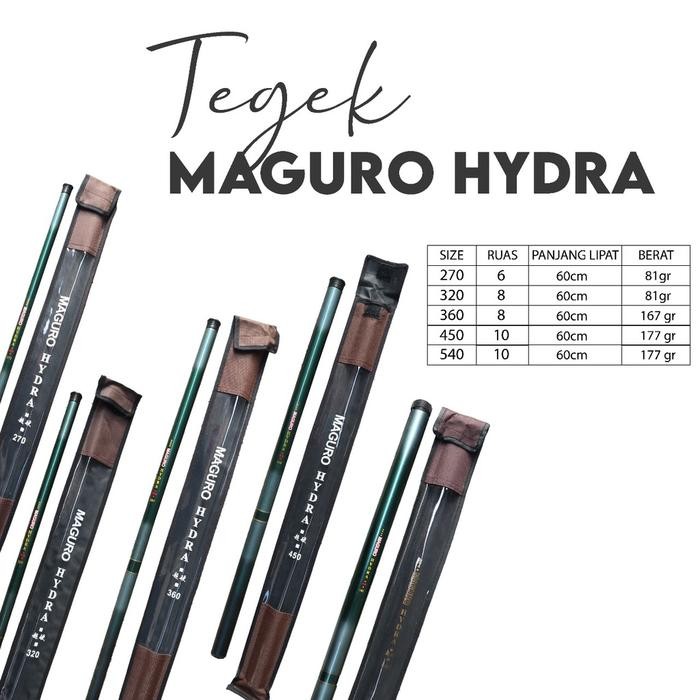 Joran Tegek Maguro Hydra 270 300 320 360 450 540 cm Carbon