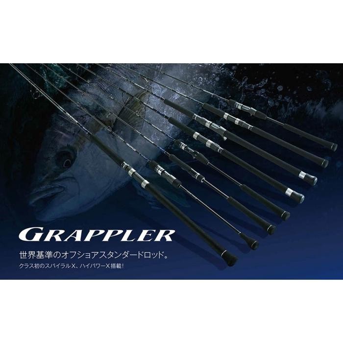 Joran Rod Light Jigging Shimano Grappler Type LJ 2019 Spining Baitcast