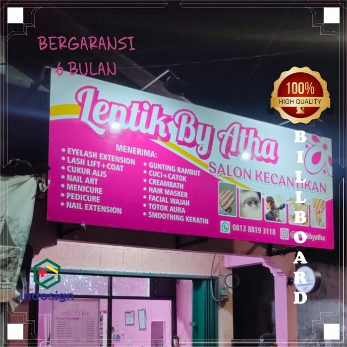 

bilboard atau plang nama 150x50 best seller