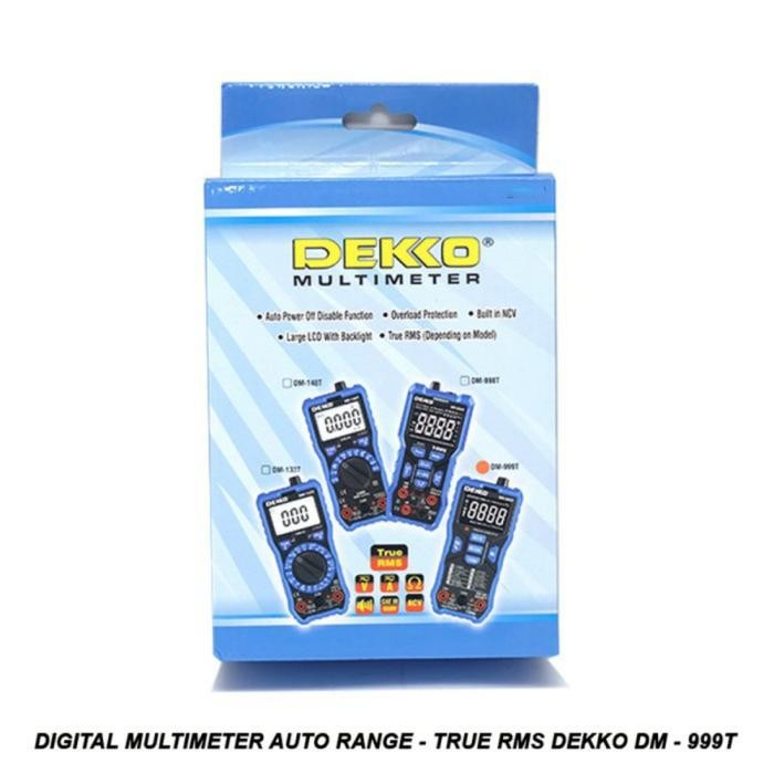 Terbaik Dekko Dm-999T Digital Multimeter Auto Range - True Rms - Multitester