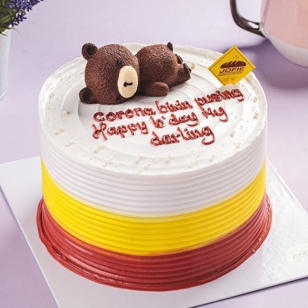 

Black Forest / Blackforest Birthday Cake / Kue Karakter - Bear