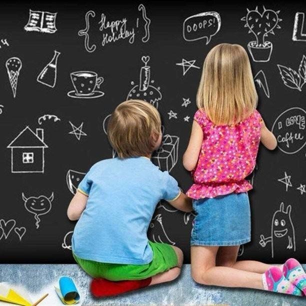 

Wall Sticker blackboard chalkboard papan tulis tempel dinding 2 Meter