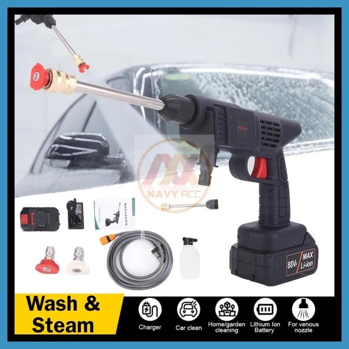 Mesin Cuci Mobil Portable Cordless Spayer Steam Motor