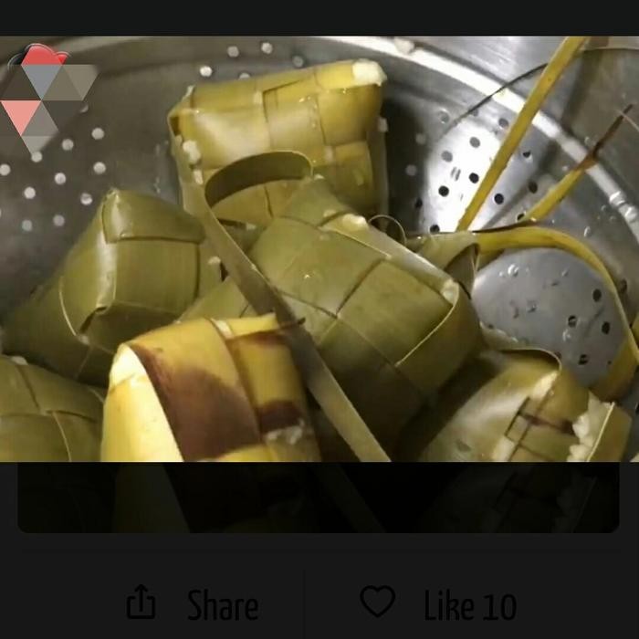 

Ketupat beras matang Siap makan isi 10pcs