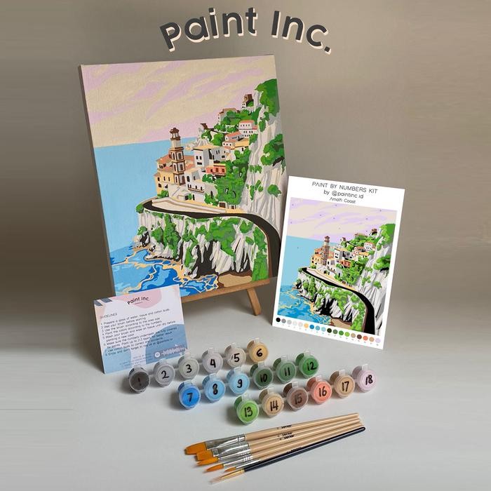 

Paint by Numbers Kit: Amalfi Coast Paint Inc. ID Painting Kit